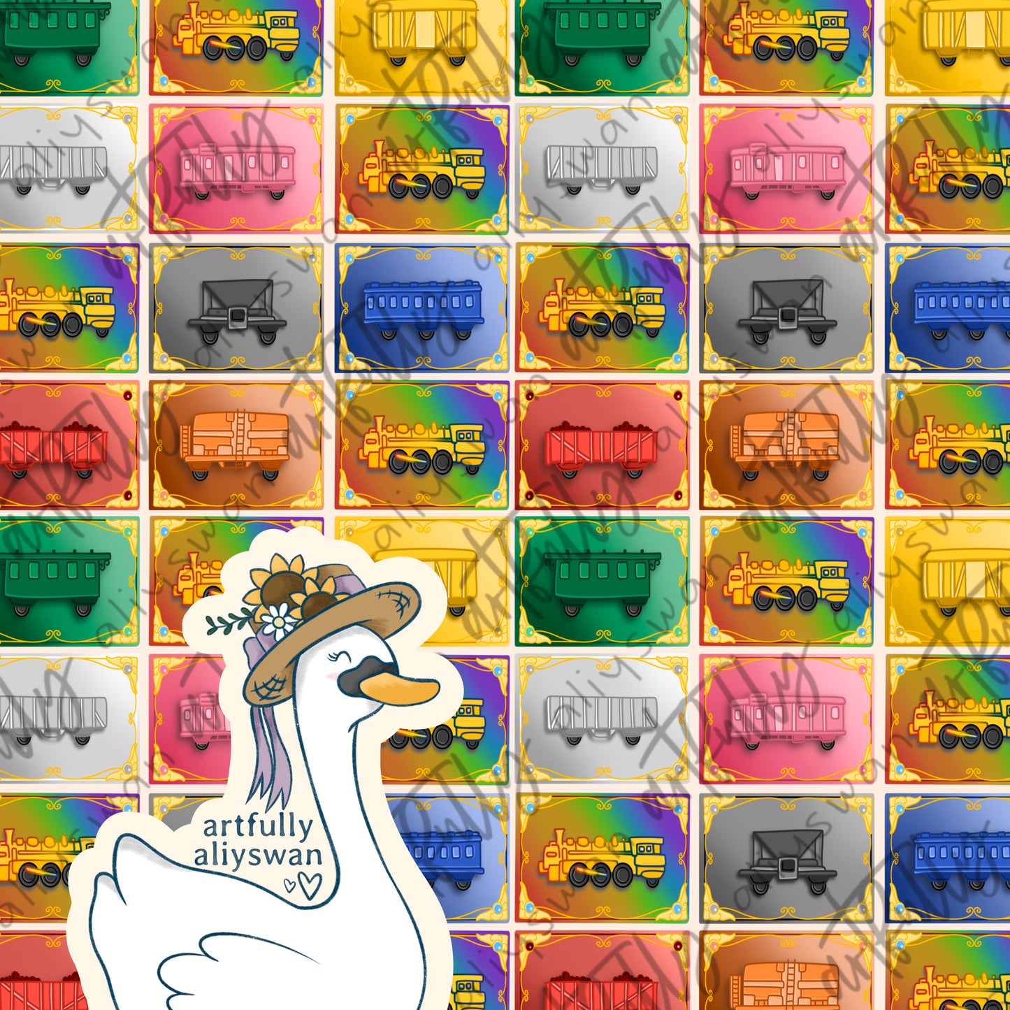 Train Game Seamless File- MULTIPLE OPTIONS