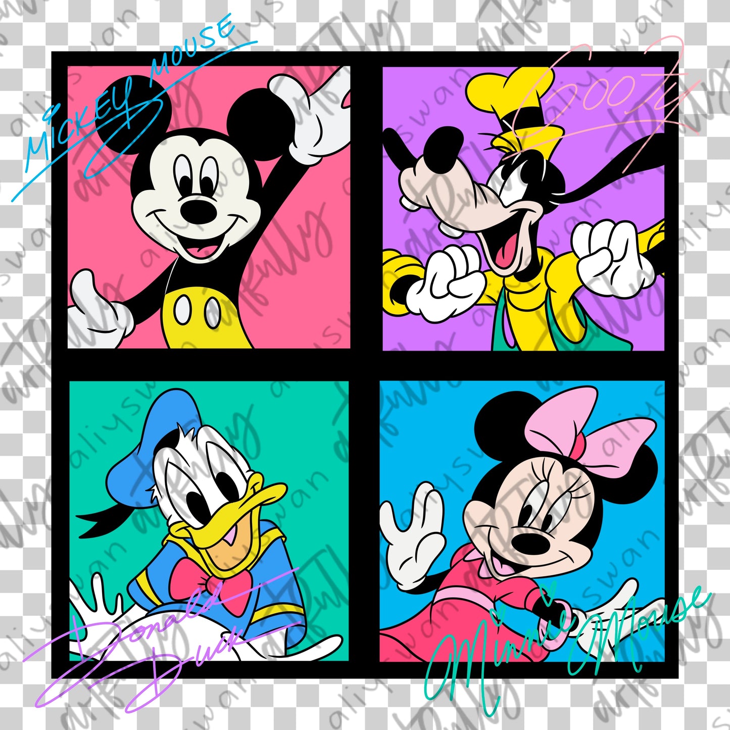 90s Bedding PNG File - MULTIPLE OPTIONS - Part 1&2