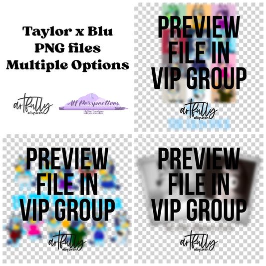 Tay x Blu PNG File - MULTIPLE OPTIONS