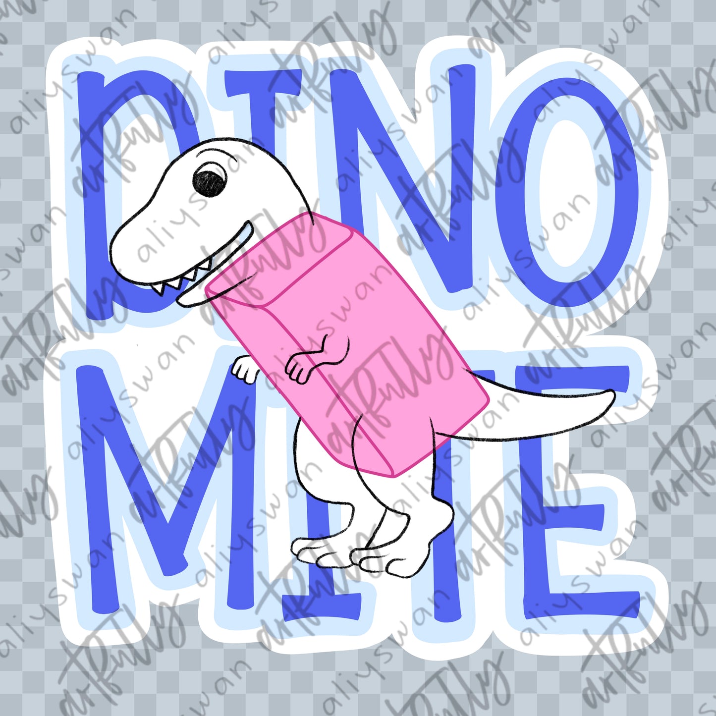 School Supplies Dino PNG File