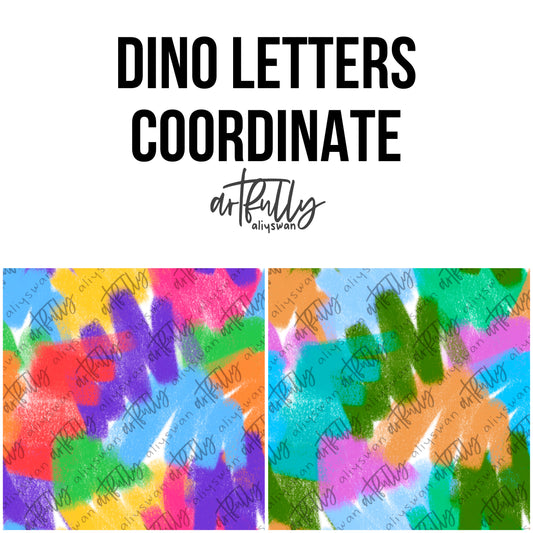 Dino Letters Coordinate Seamless File