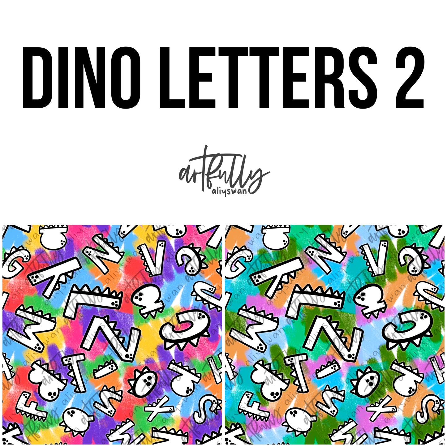 Dino Letters 2 Seamless File