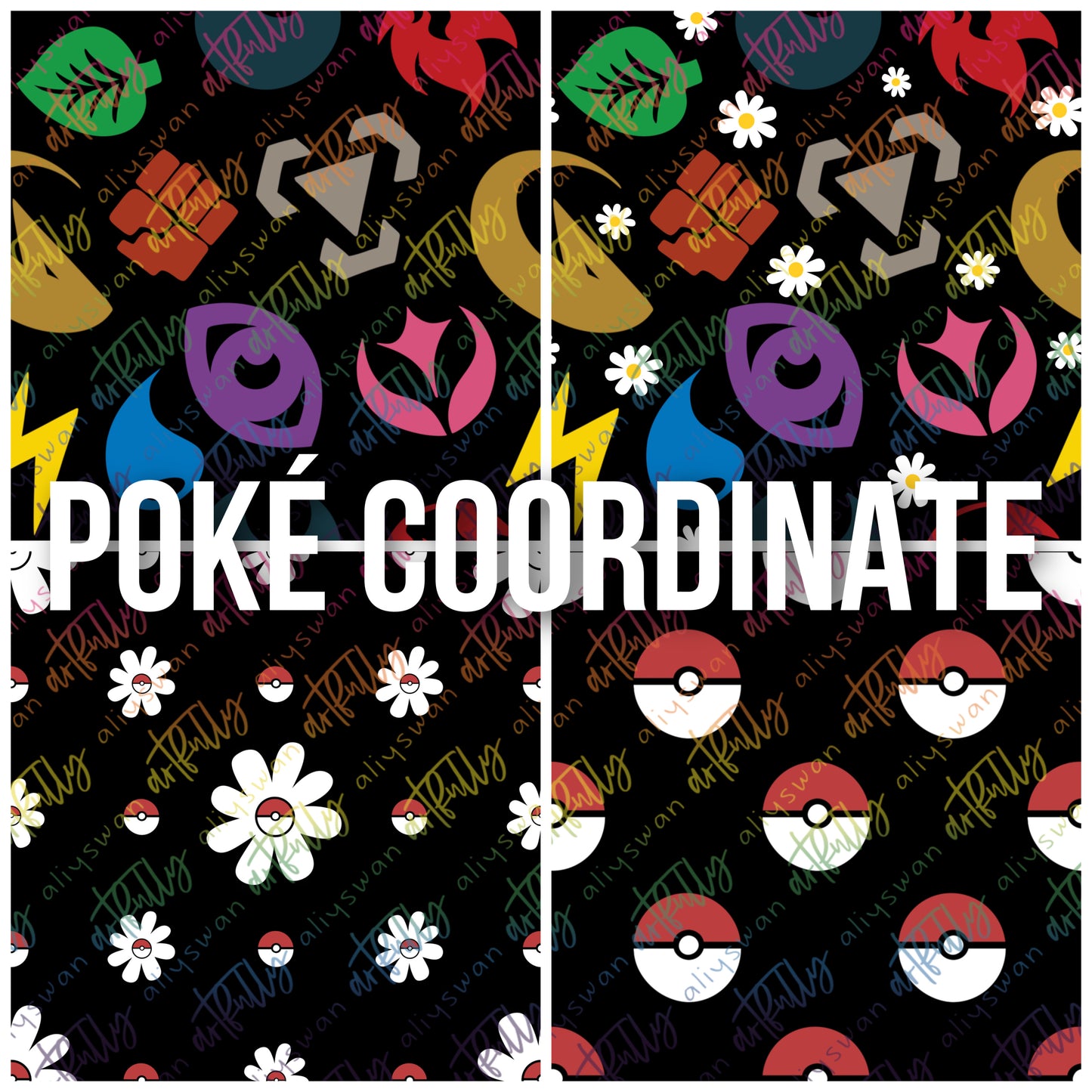 POKÉ Coordinate Seamless File - MULTIPLE OPTIONS