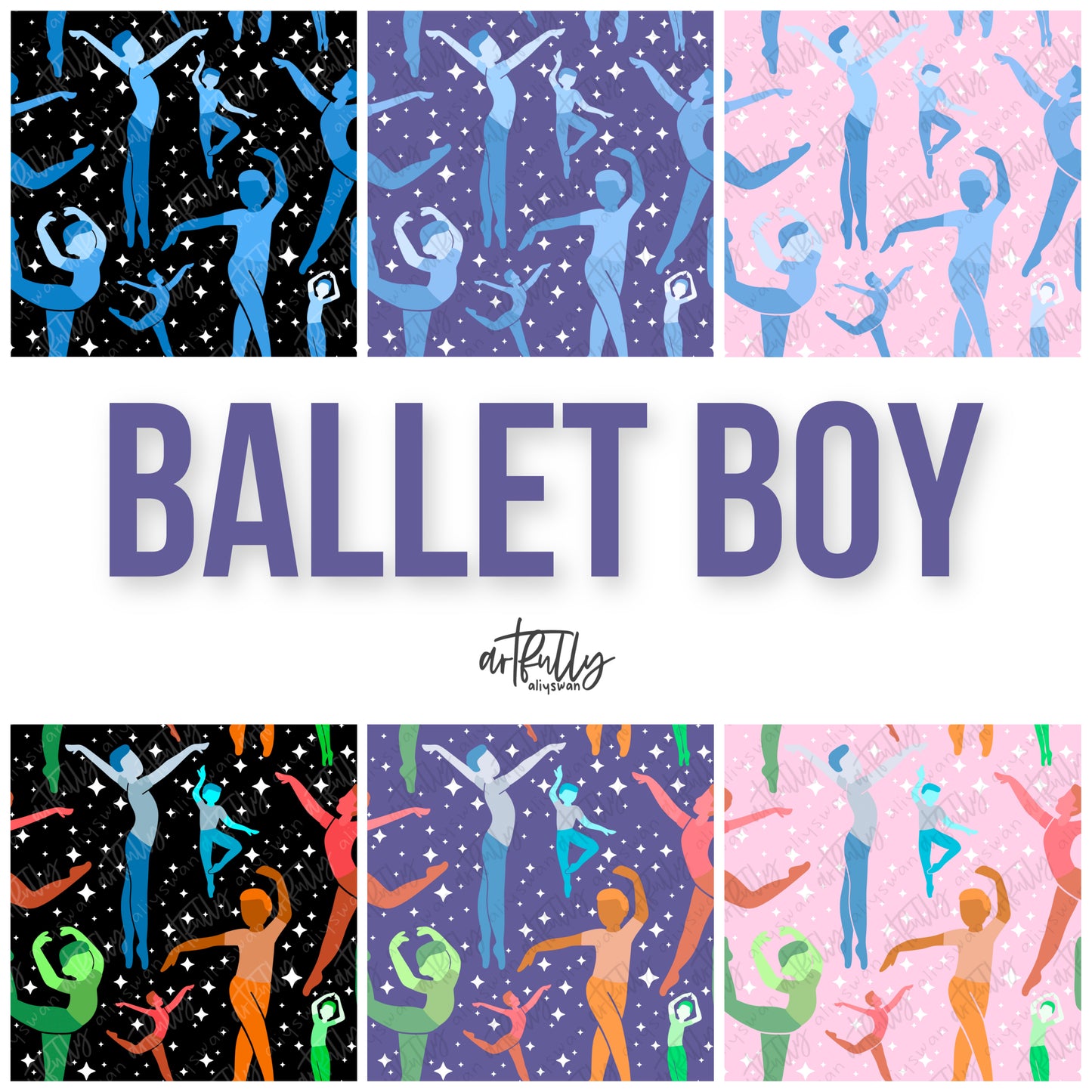 Ballet Boy Seamless File - MULTIPLE OPTIONS