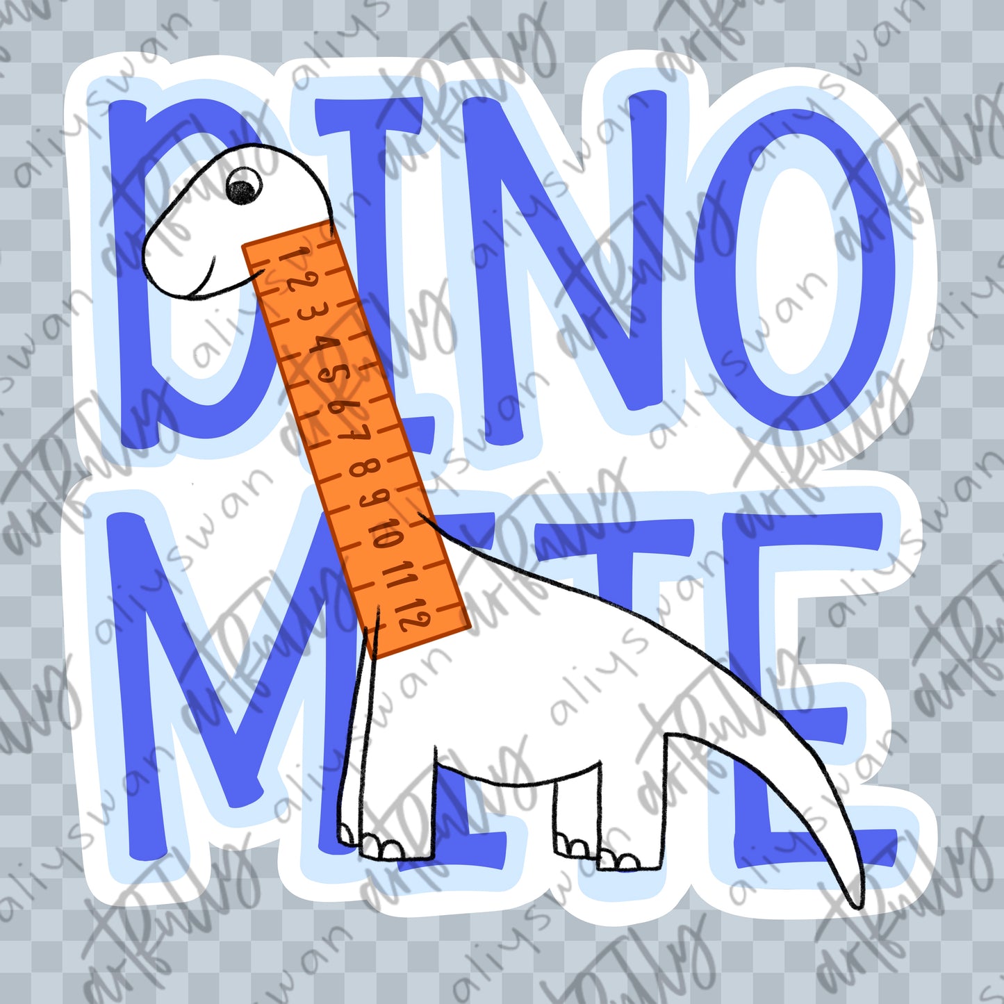 School Supplies Dino PNG File