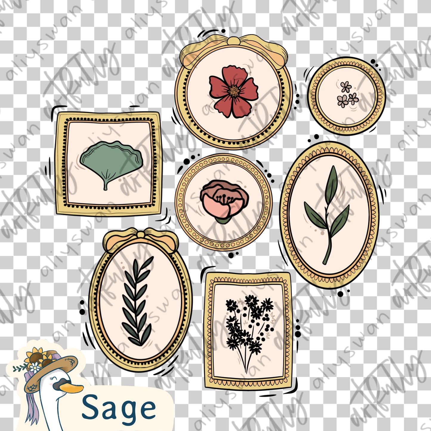 Dainty Floral File- MULTIPLE OPTIONS