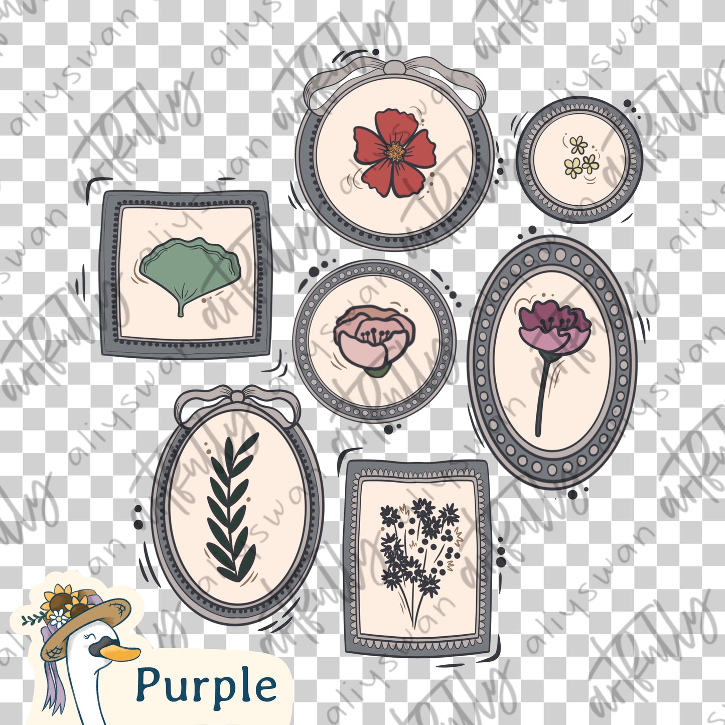 Dainty Floral File- MULTIPLE OPTIONS