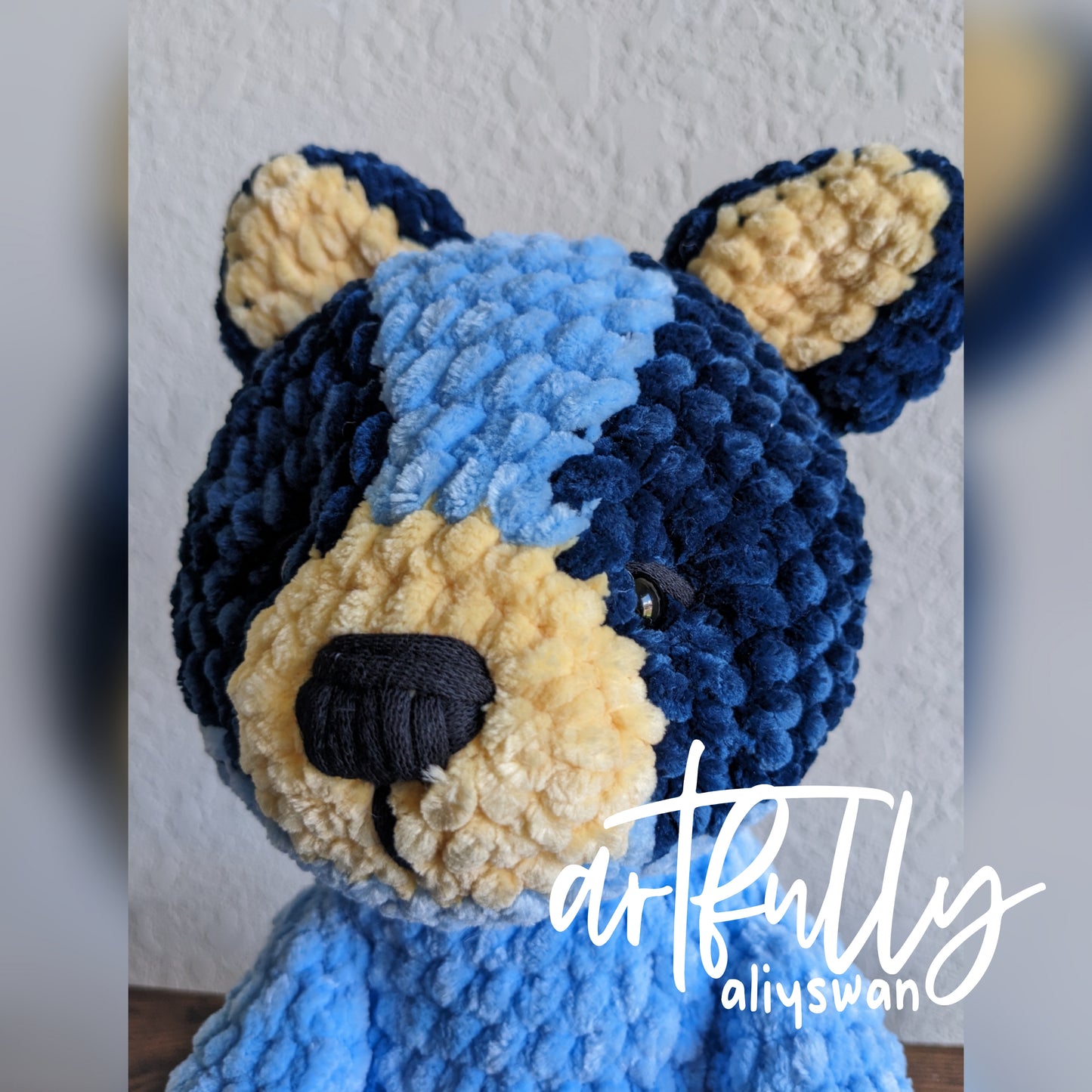 Blue Dog Stuffy - MADE TO ORDER