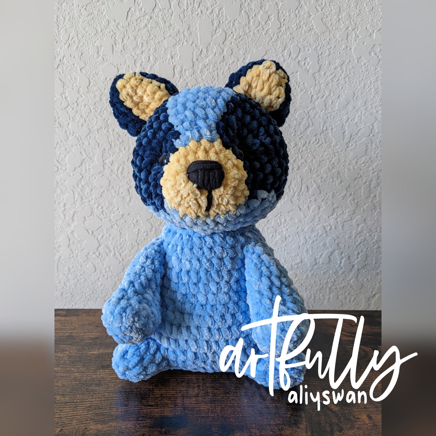 Blue Dog Stuffy - MADE TO ORDER