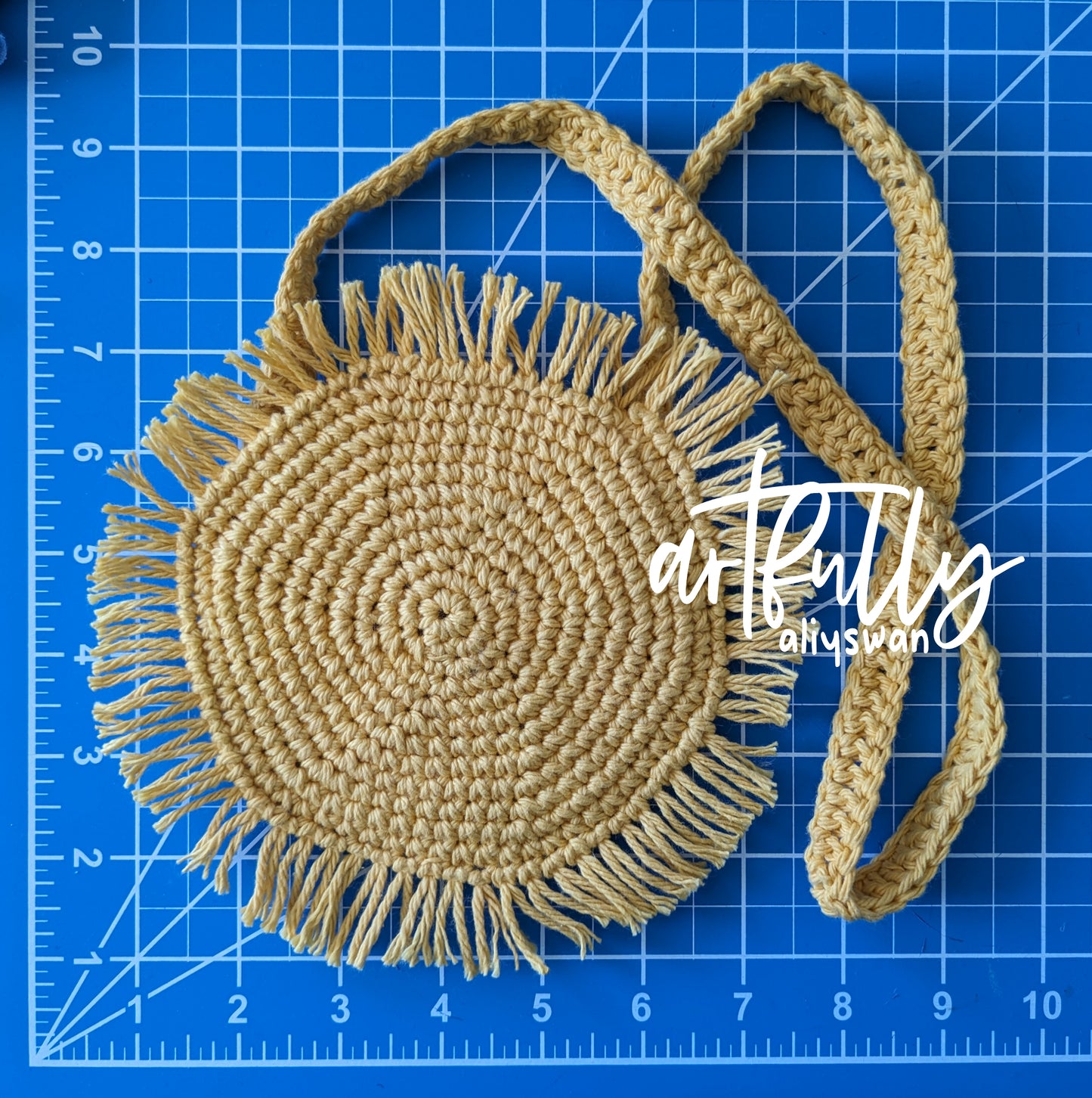 Small Crochet Sun Purse - RTS