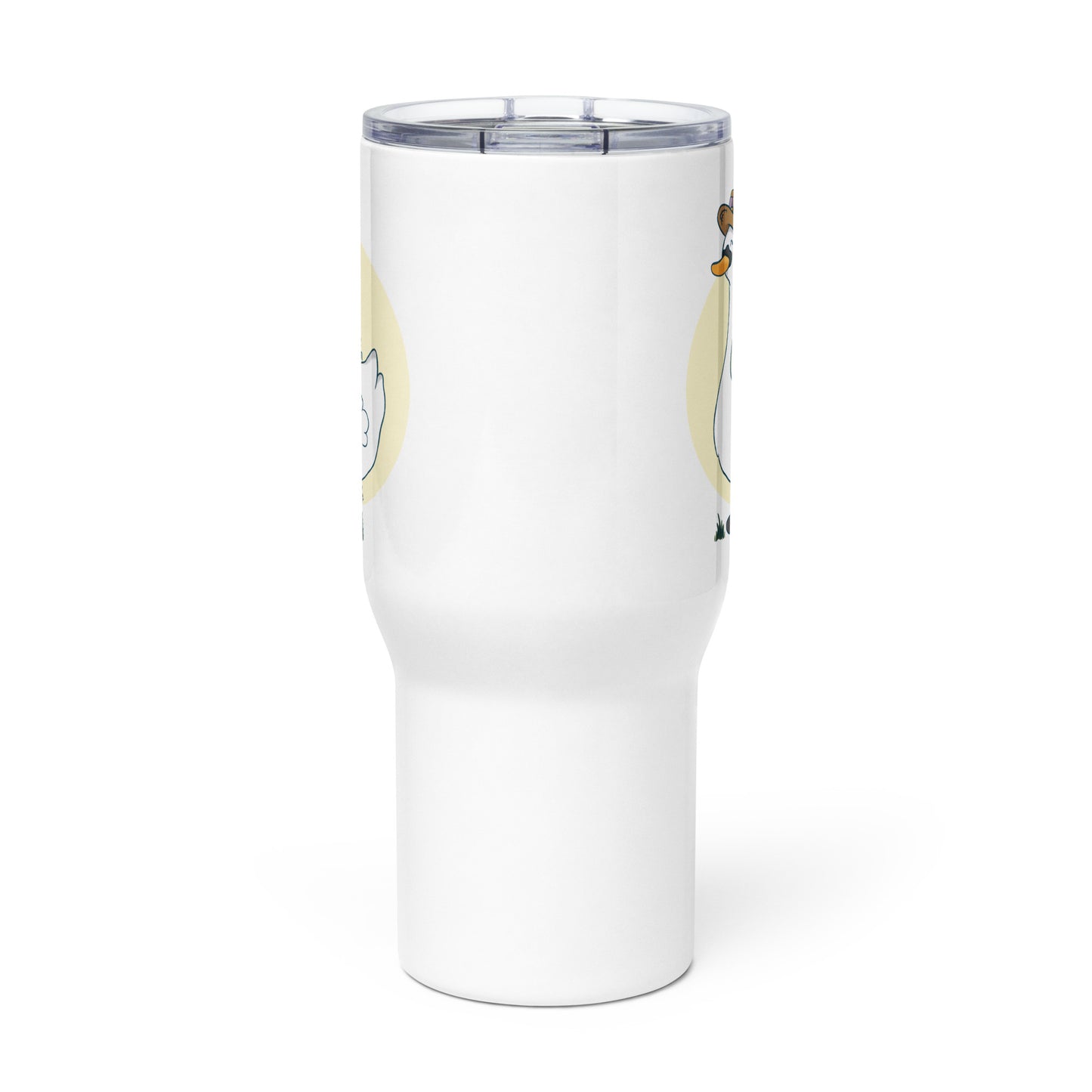 Artfully Aliyswan Cottagecore Swan Travel Mug
