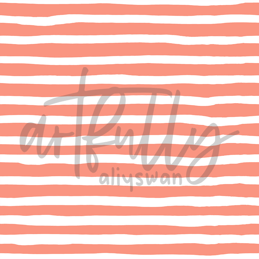 Orange Coordinate Stripe/Solid Bundle - Back To School