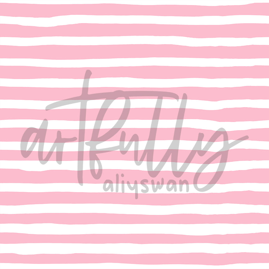 Pink Coordinate Stripe/Solid Bundle - Back To School