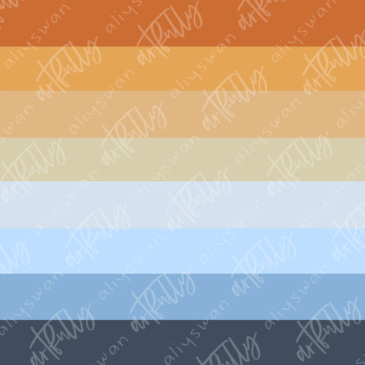Aussie Dog Seamless File Coordinate - Stripes 2