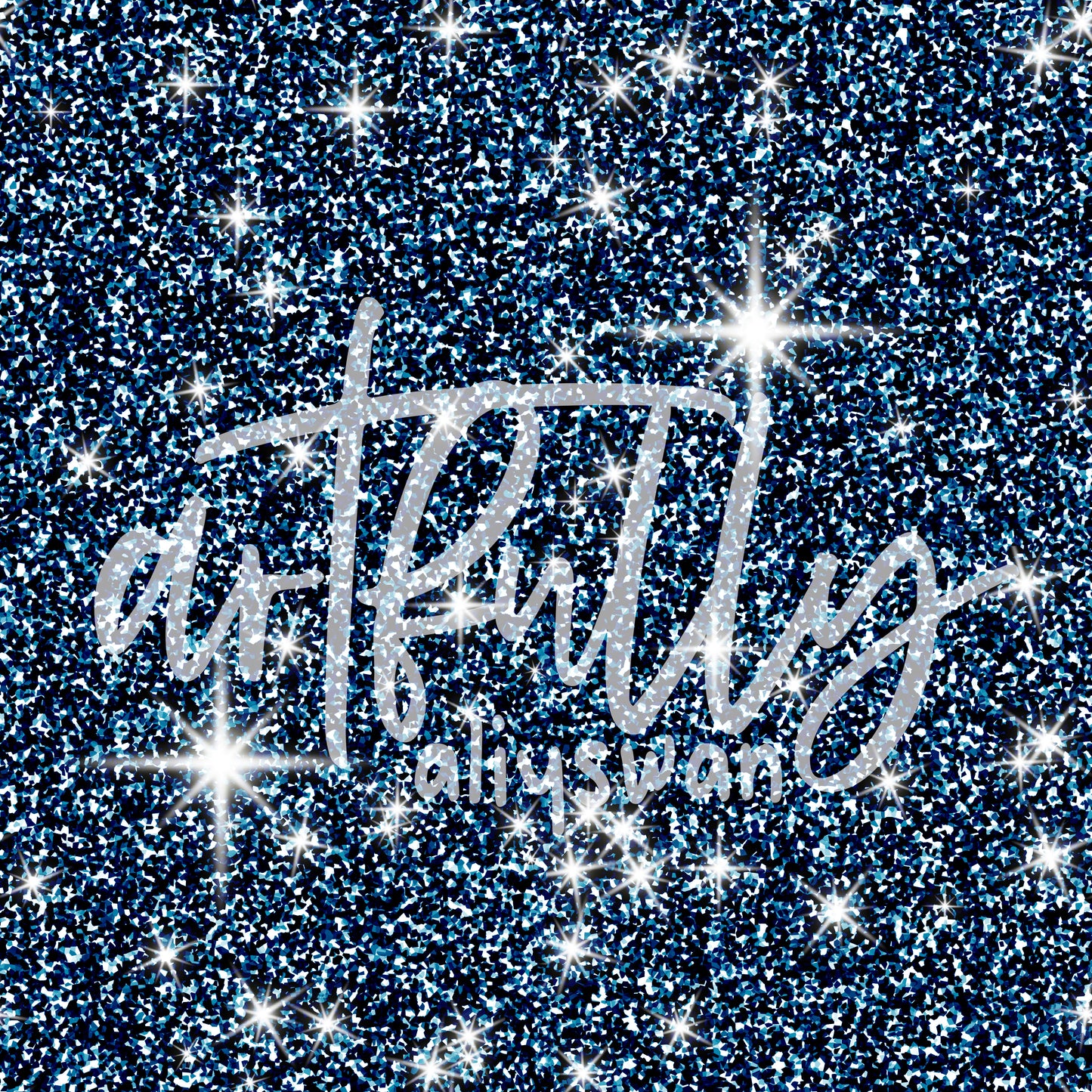 Fourth of July Glitter Seamless File - Blue Sparkles