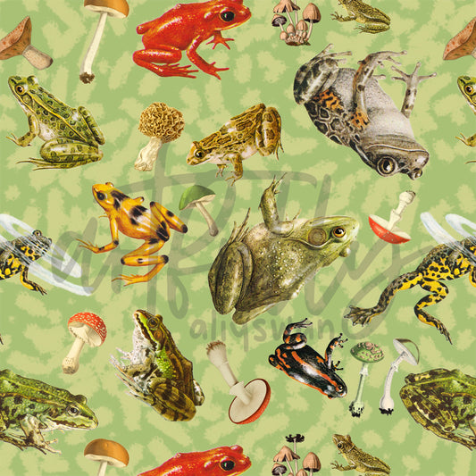 Frogs Seamless File - "Algae"