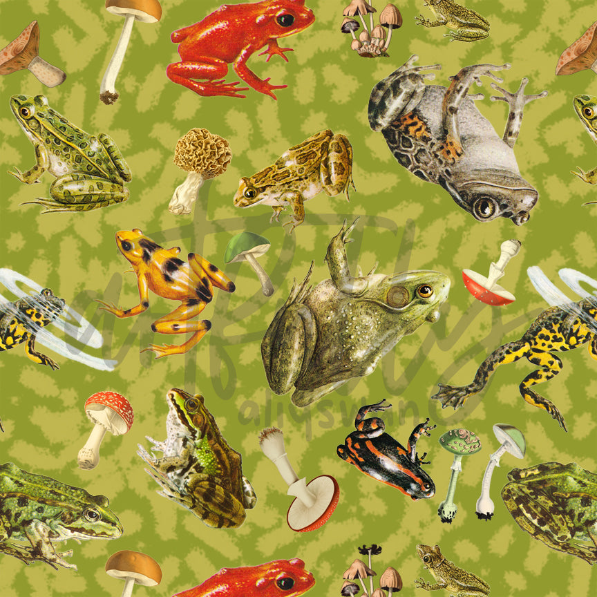 Frogs Seamless File - "Moss"
