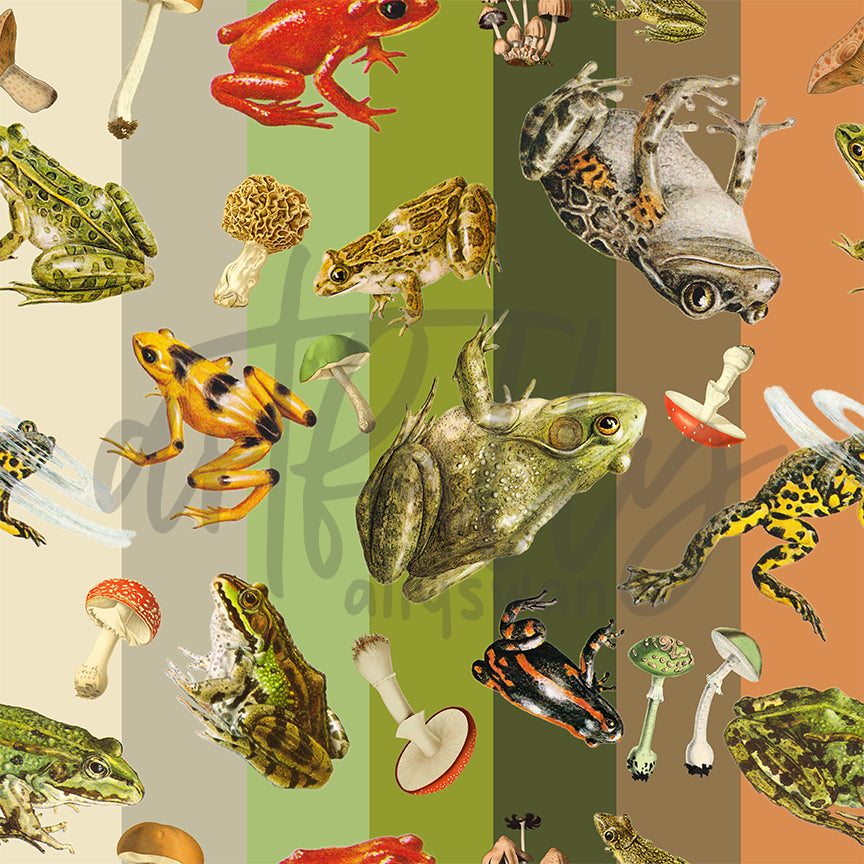 Frogs Seamless File - "Stripes"
