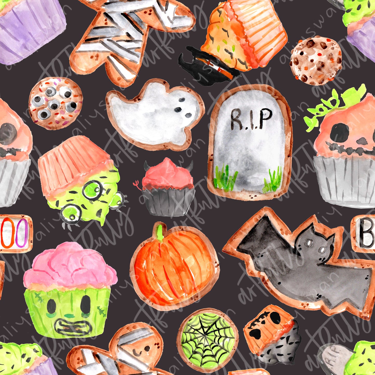 Halloween Treats Seamless File