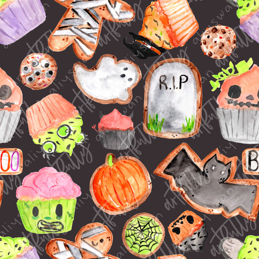 Halloween Treats Seamless File