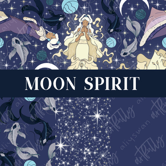 "Moon Spirit" Seamless File 4 Pack Bundle