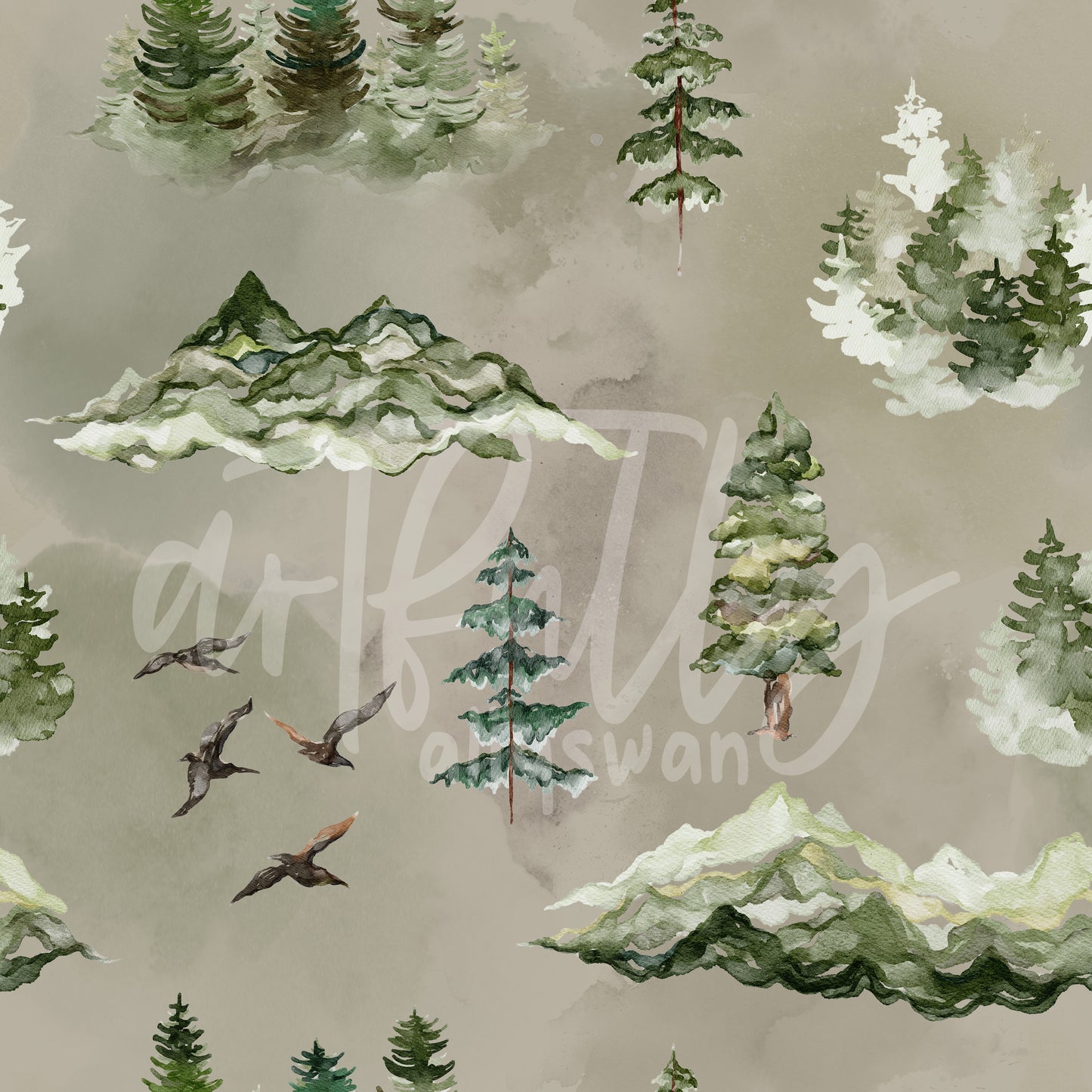 Forest Seamless File - Brown