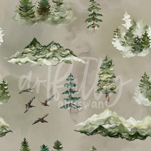 Forest Seamless File - Brown