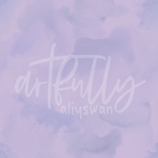 Purple Coordinate Watercolor/Solid Bundle - Purple Peony