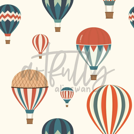 Hot Air Balloon "Americana" Seamless File