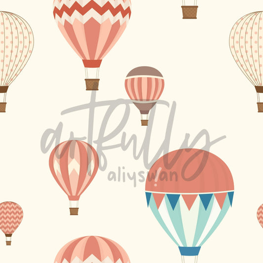 Hot Air Balloon "Heirloom Carnival" Seamless File