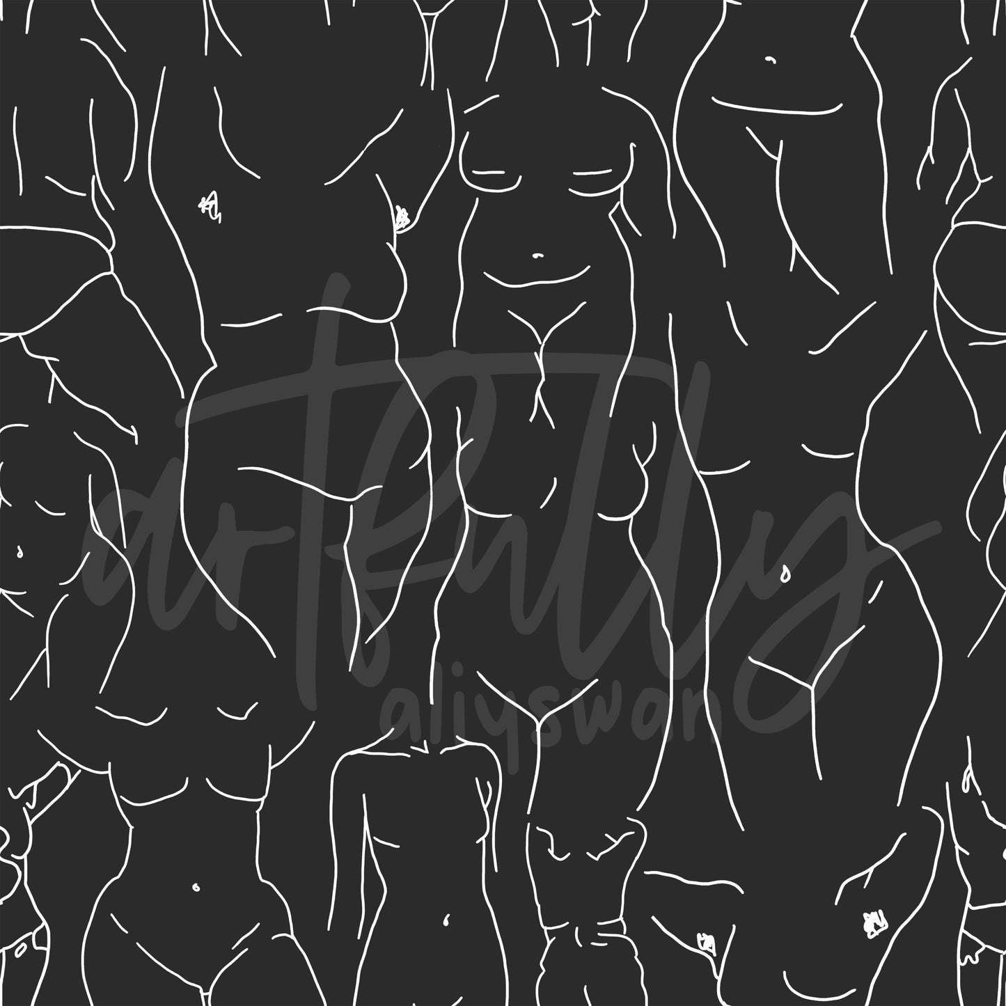 "Every Body" Seamless - White/Black