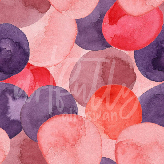 Flamingo Watercolor Dots Coordinating File