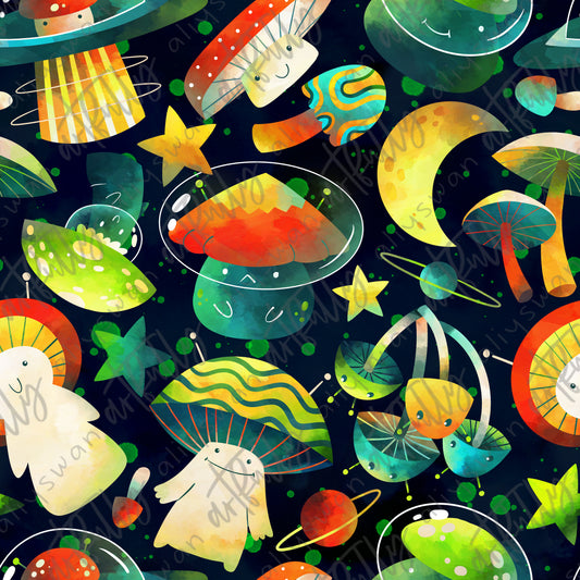 Space Mushroom Seamless File