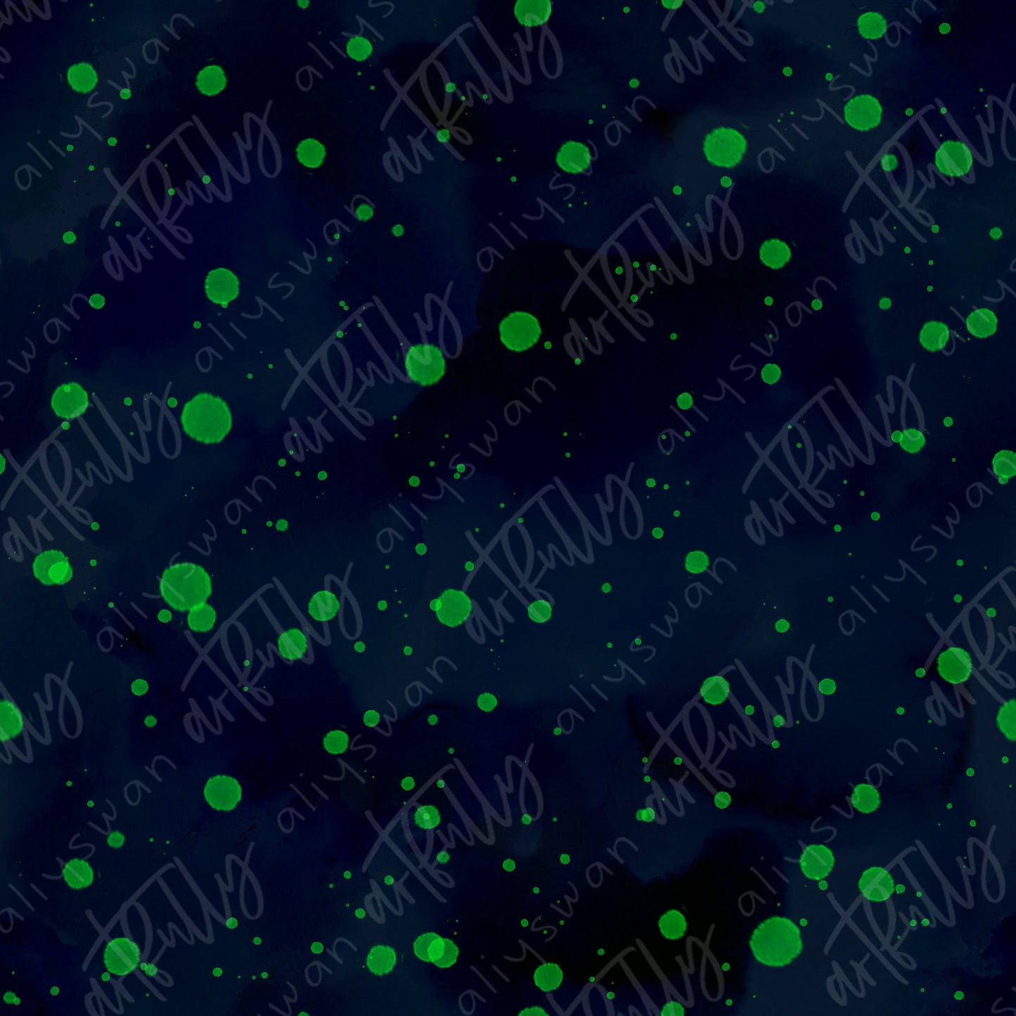 Stars Seamless File - Space Mushrooms