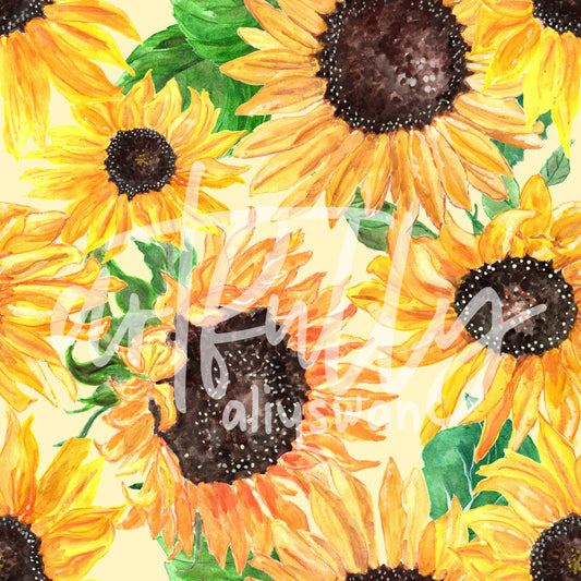 Sunflower Seamless File - Yellow