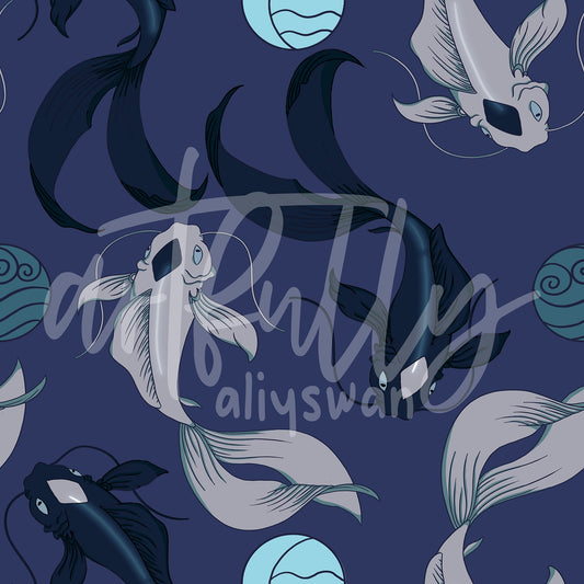 "Moon Spirit" Coordinating Seamless File - Moon and Ocean Spirits