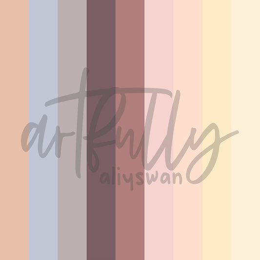 Stripes "Vintage Flower" Coordinating Seamless File