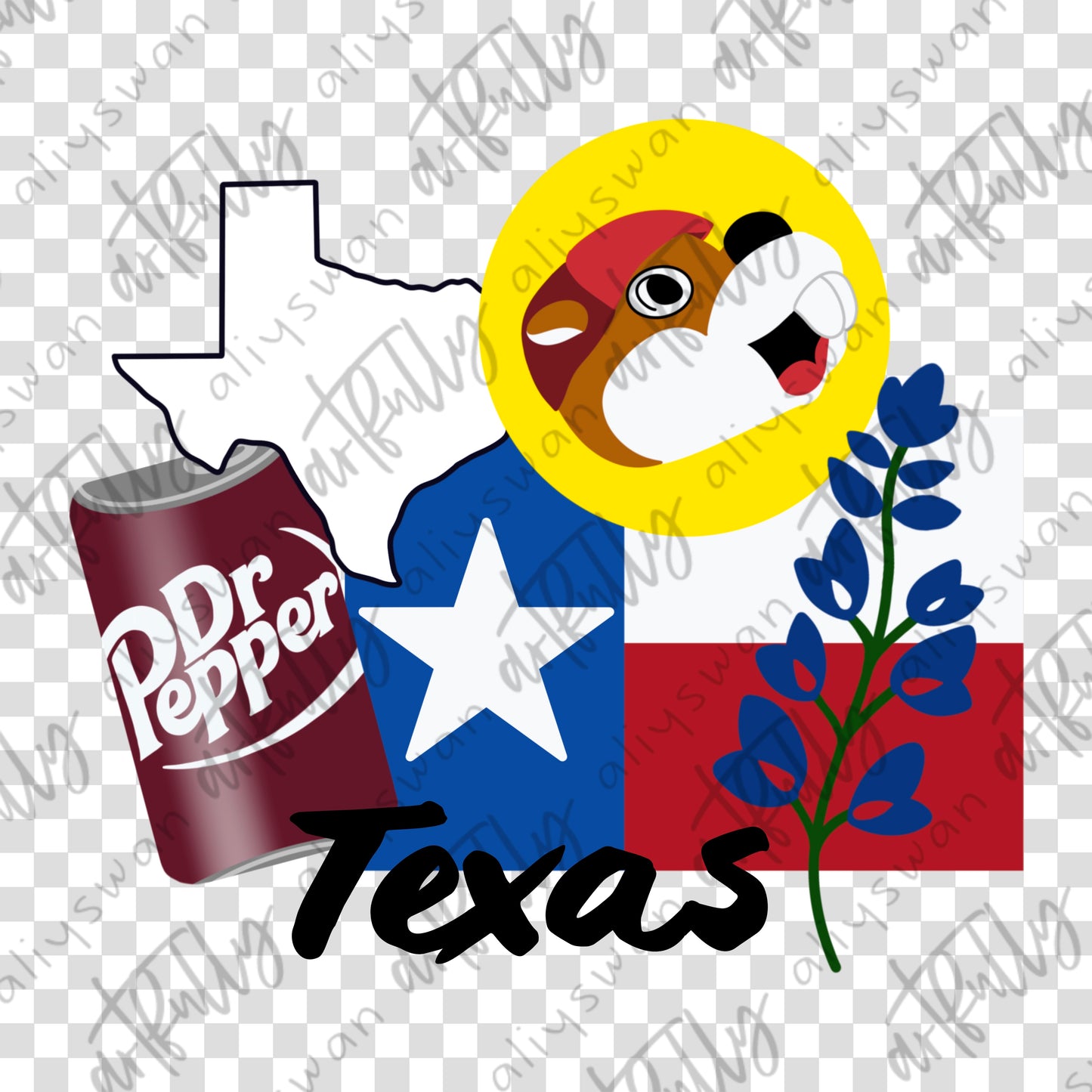 Texas Collage PNG