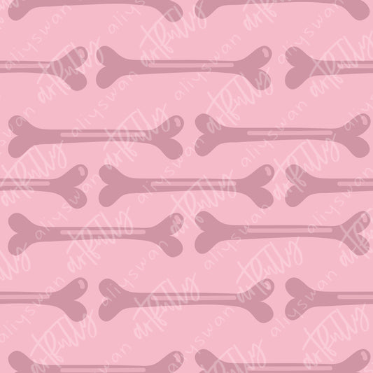 Spooky Babe Coordinate Seamless File - Pink Bone Stripes - Designer Challenge July/August 2022
