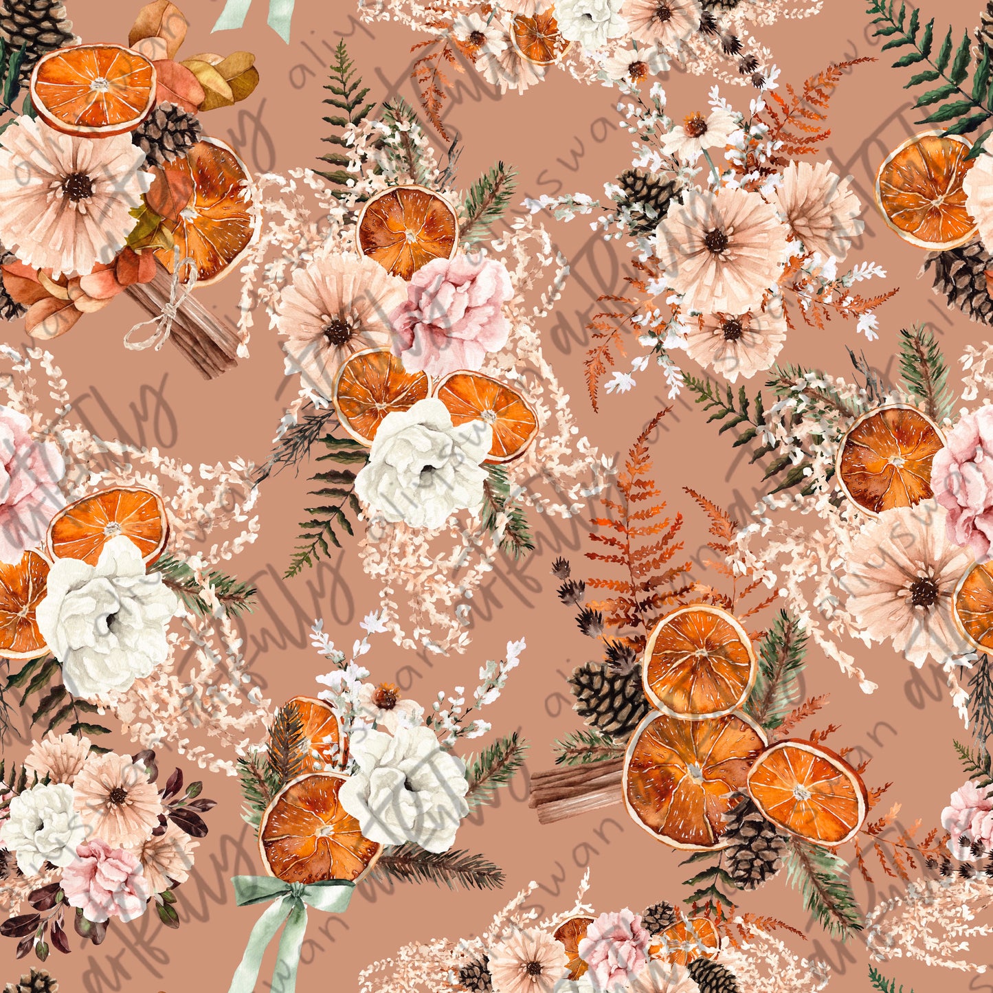 Boho Winter Seamless File - Tan