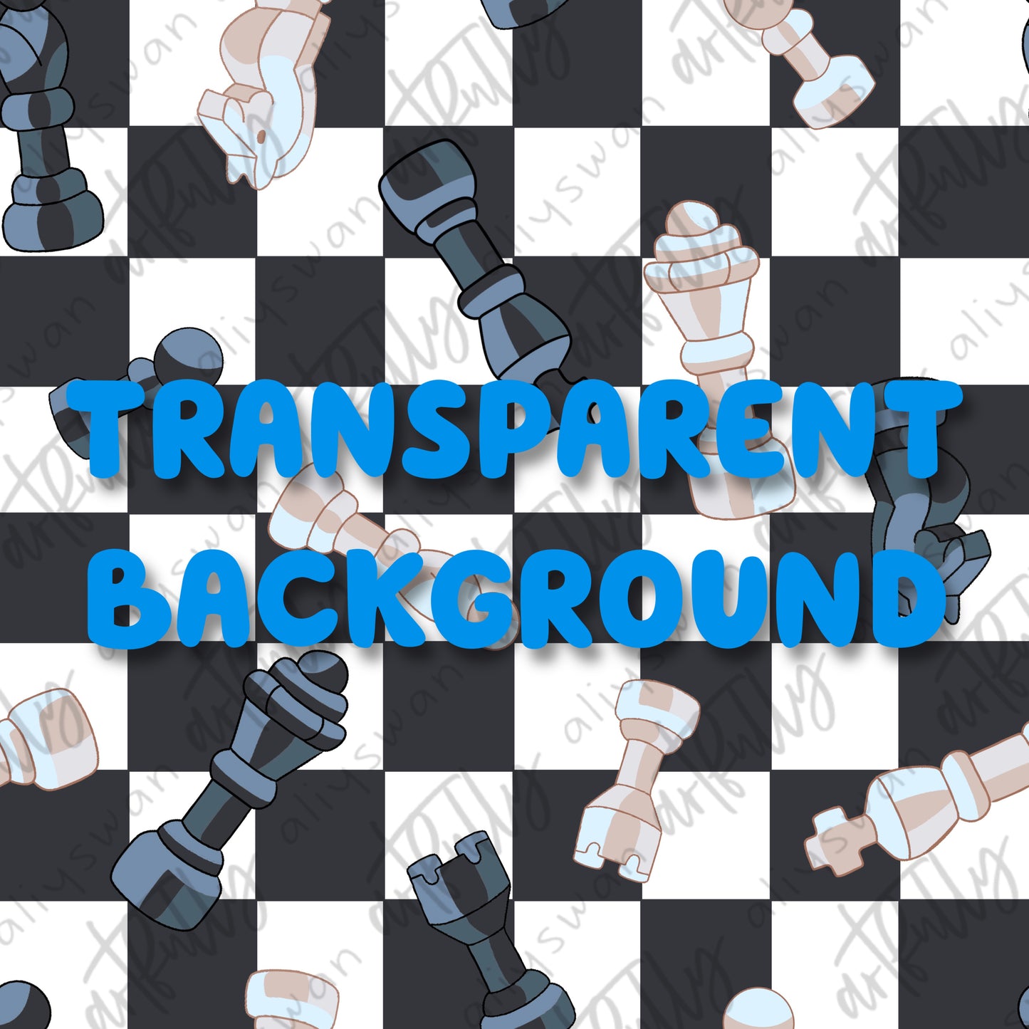 Chess TRANSPARENT Seamless File