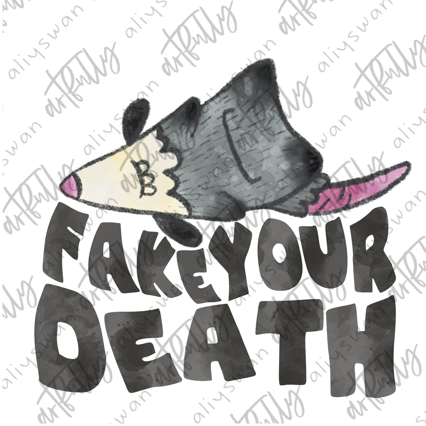 “Fake Your Death” Opossum PNG