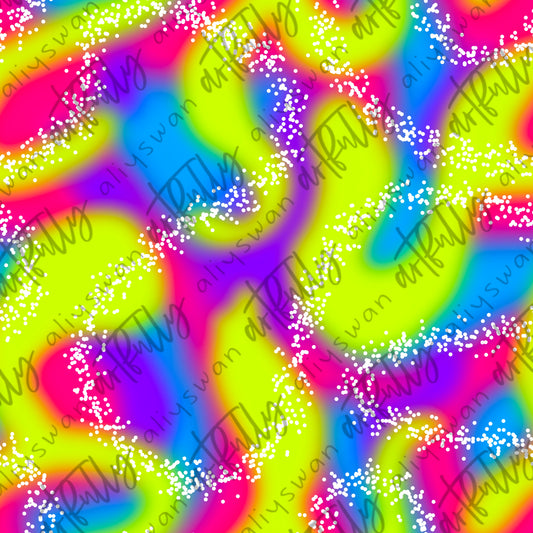 Neon Splatters Seamless File