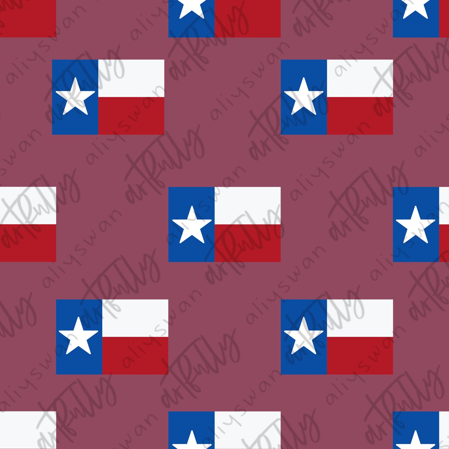 “Teensy” Texas Flag Seamless File - MULTIPLE OPTIONS