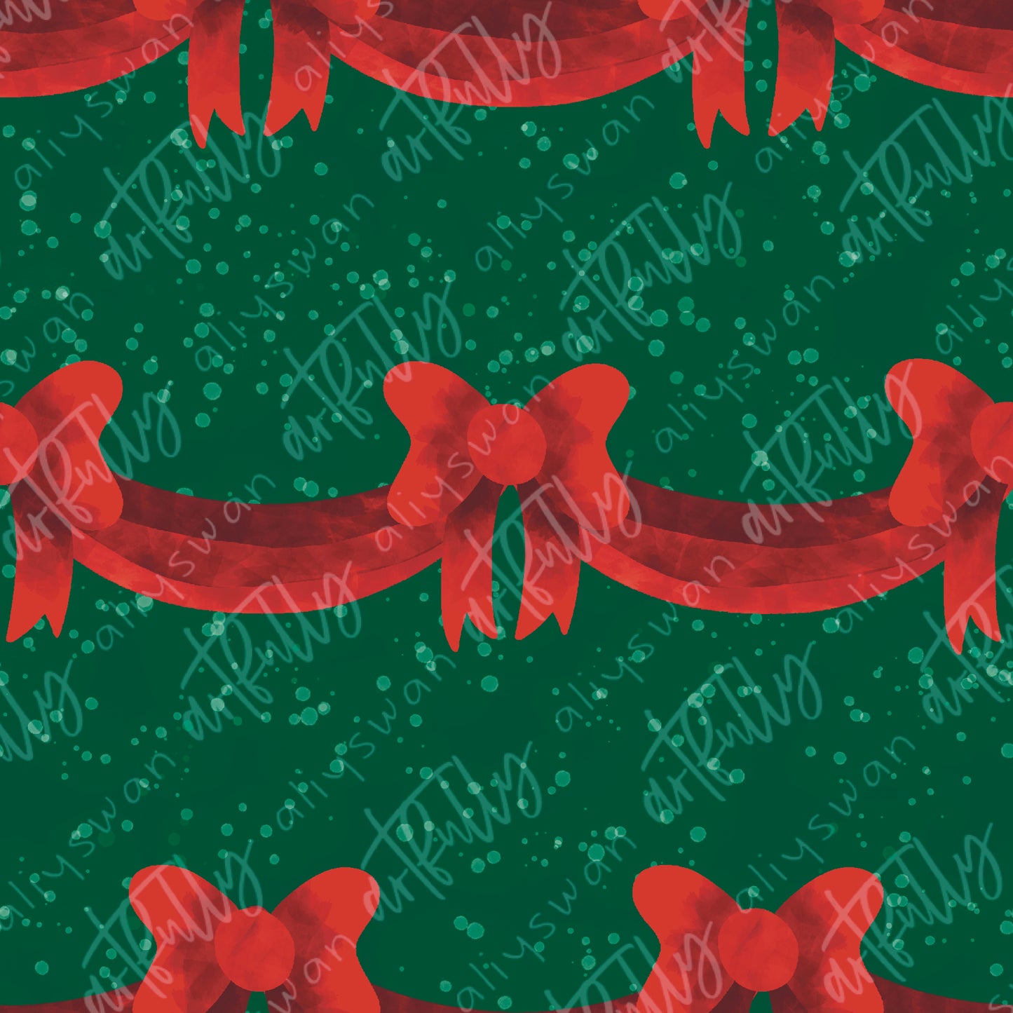 Christmas Bows Seamless File