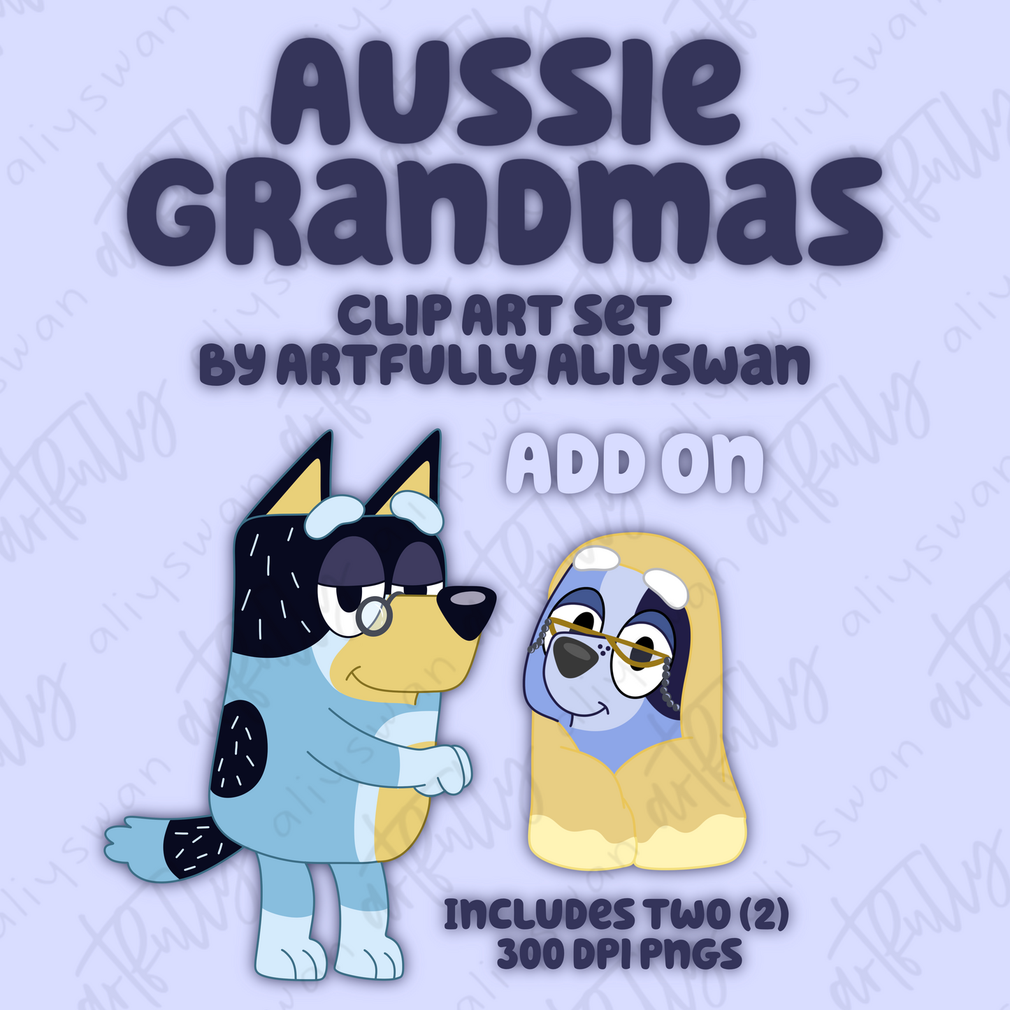 Aussie Grandmas ADD ON Clip Art Set