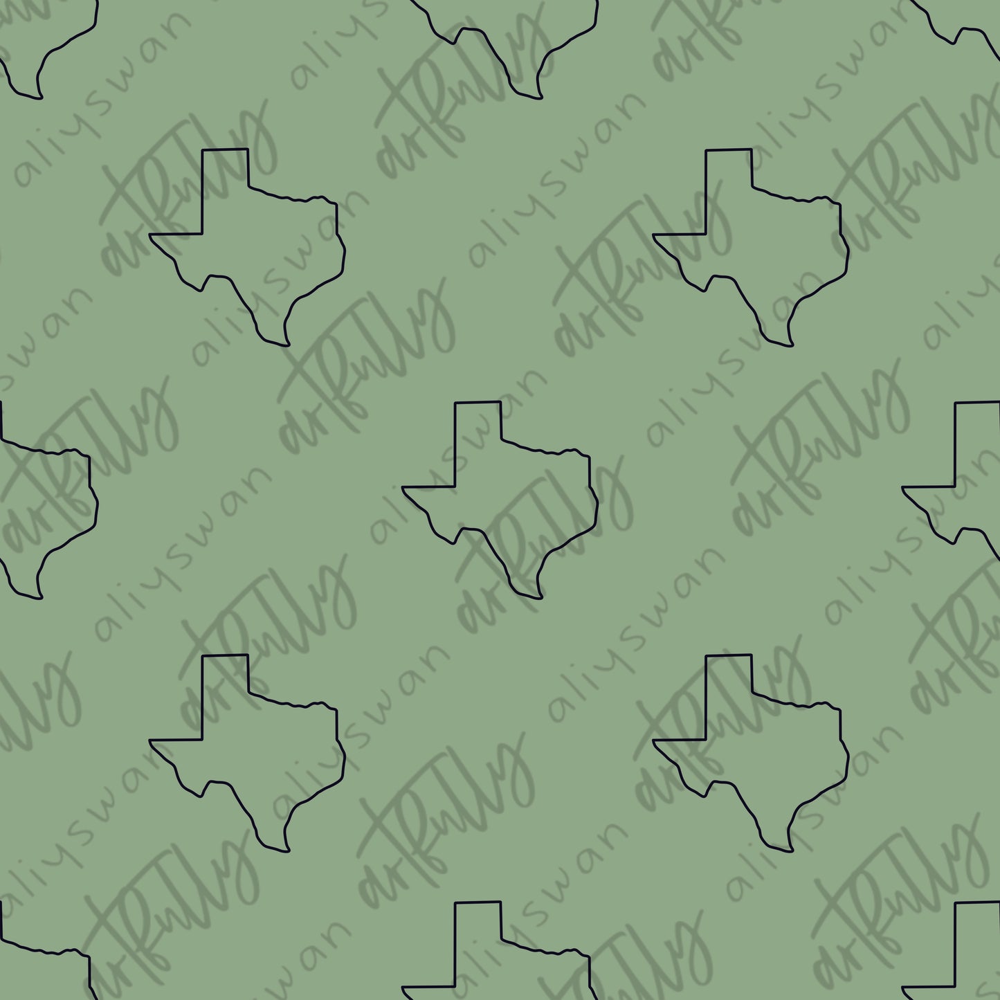 “Teensy” Texas Icon Seamless File - MULTIPLE OPTIONS