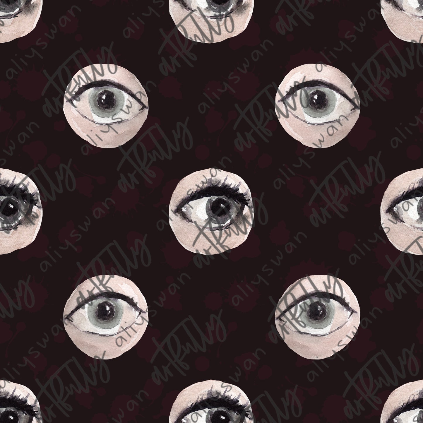 Skelly Eyes Coordinate Seamless File