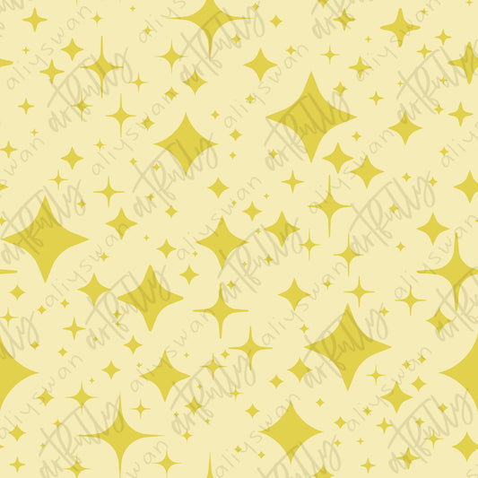 Banana Cows Seamless File - Stars Coordinate