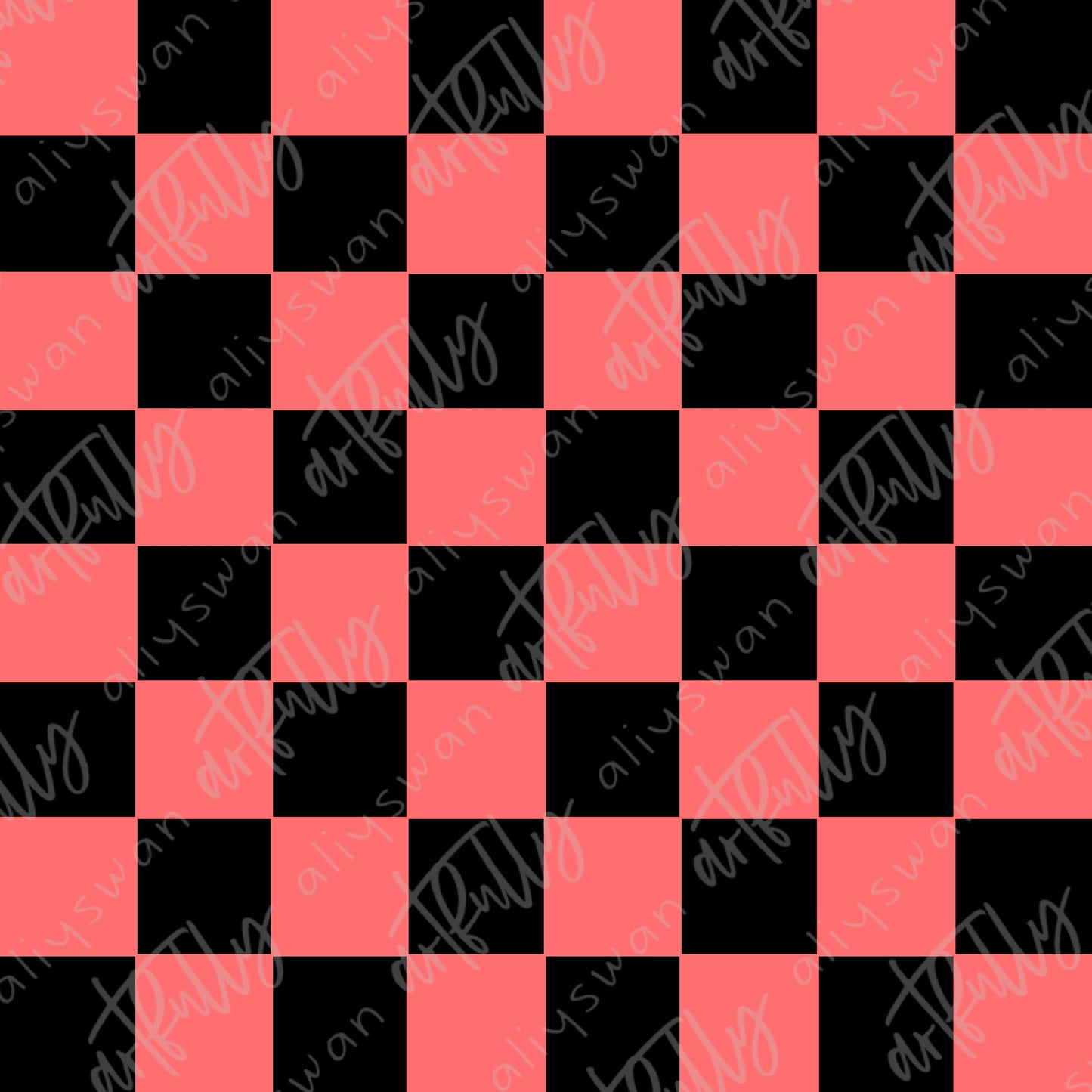 Black Checkerboard Coordinate - Multiple Options